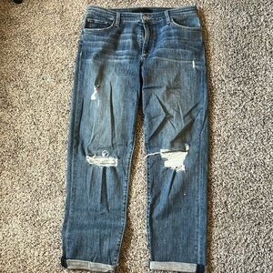 Joe’s Jeans Size 28 The Niki Mid Rise Distressed Boyfriend Jeans